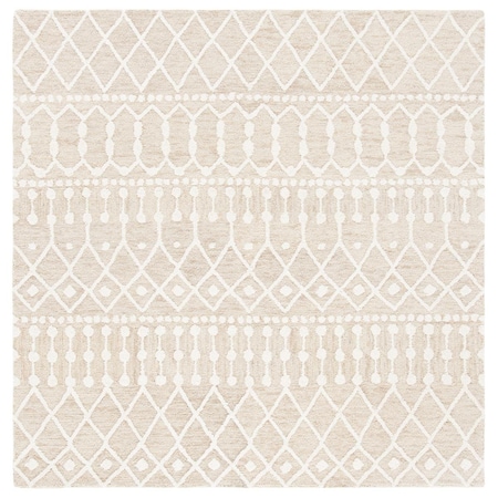Safavieh 4 x 4 ft. Blossom Contemporary & Global Square Rug Beige & Ivory BLM115B-4SQ